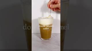 Double caramel coffee #coffee #icedcoffee #coffeetime #coffeelover #coffeerecipe #homecafe