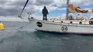 Golden Globe Race 2022 participant Elliott Smith makes an unscheduled stop in Simons Bay Cape Town