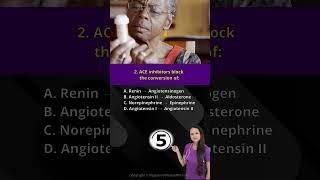 Nursing Antihypertensives Pharmacology Quiz for Nursing School Students and NCLEX #shorts