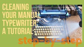 How To Clean A Manual Typewriter: As seen in the documentary #CaliforniaTypewriter #Typewriter