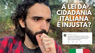 FALANDO SOBRE OS "NÃO MERECEDORES" DA CIDADANIA ITALIANA E OS "DESCENDENTES TRAIDORES DA NAÇÃO"