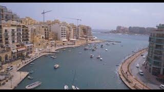 Aerial Views of Spinola Bay (Malta)