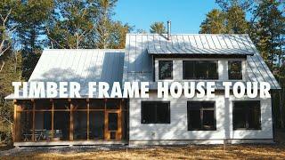 Inside a MidCoast Maine timber frame home and barn | Shelter Design Build