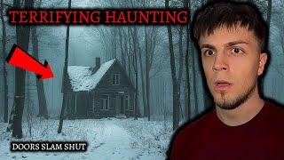 Our TERRIFYING CAMPING TRIP IN SCARY FOREST - The Most HAUNTED CABIN (SCARIEST NIGHT OF MY LIFE)