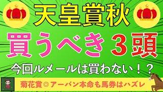 【2024 天皇賞秋】買いたいのは３頭だけ！万馬券狙うならの大穴馬も紹介！