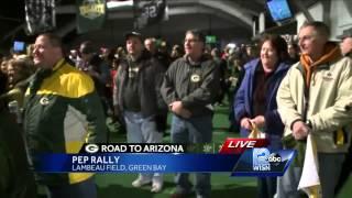 Packers' fans hold rally in Green Bay