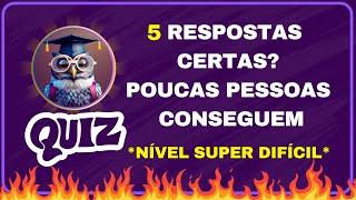 Quiz de Conhecimentos Gerais Nível Difícil  | 15 Perguntas Que Testam Seu Conhecimento #quizdificil