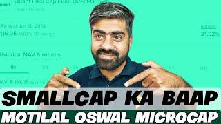 Better than best smallcap mutual funds in india | AGGRESSIVE Motilal Oswal microcap fund