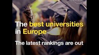 The best universities in Europe   The latest rankings are out