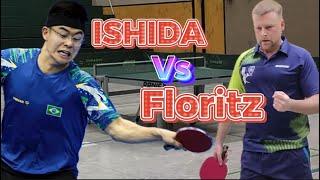 Amazing Tabletennis by SPIN MONSTER PHILLIP FLORITZ Vs CARLOS ISHIDA