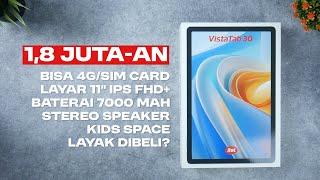  Bisa 4G, Tes Zoom Meeting, Tes Gaming di Tablet Itel VistaTab 30 Unboxing Review Indonesia