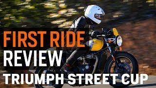 Triumph Street Cup First Ride Review at RevZilla.com