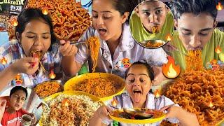 Spicy Nepal Current Noodles mukbang  Nepali food mukbang