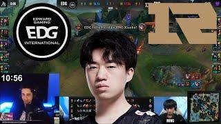 IWillDominate Reacts To RNG Xiaohu Crazy 1v3 Outplay Vs EDG!!