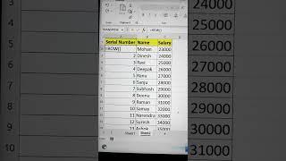 Excel Trick ‼️ Automatically Update Serial Numbers In Excel  #excel #exceltutorials #tips #bytetech