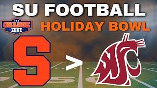 SYRACUSE FOOTBALL to face WASHINGTON STATE in HOLIDAY BOWL