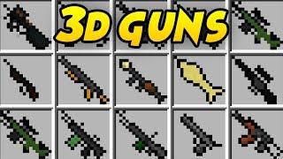 NIESAMOWITE BRONIE W MINECRAFT! | STEFINUS 3D GUNS MOD!