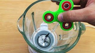 EXPERIMENT BLENDER vs FIDGET SPINNER TOY (55,455 RPM)