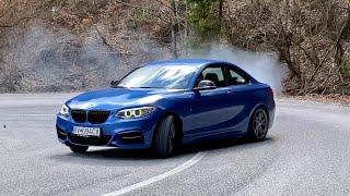 BMW M235i drift & slide & donuts [4K]