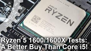 Ryzen 5 1600/ 1600X vs Core i5 7600K Review: It's an AMD Win!