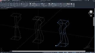 AI의 AutoCAD 3D 24강 단면 사이의 연결 Loft Part3