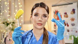 ASMR E.R Nurse Takes Care of You - Roleplay (Eye, Ears, Face, Orbital Cranial Nerve Exam)