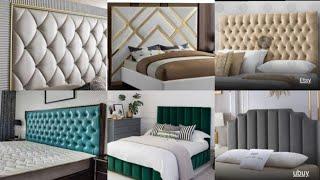 Top 50 Bed cushion design /Modern double bed design/bed padding design/Head board cushion design