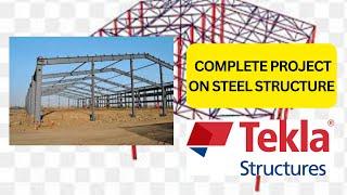 TEKLA STRUCTURE - COMPLETE PROJECT ON STEEL STRUCTURE | CIVIL ENGINEERING | BK ENGINEERING