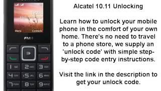 Unlock Alcatel 10.11 (1011A 1011G 1011X) - Network Key