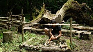 Bushcraft Camp: Catch & Cook Muntjac in the Woods