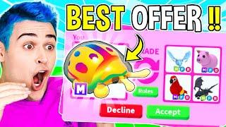 I Traded My MEGA *GOLDEN TORTOISE BEETLE* For THIS.. Roblox Adopt Me Trading *SECRET* Garden Egg Pet