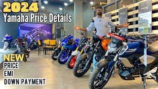 2024 Yamaha Bikes New Price Details | Rayzr | Fascino | MT | FZX | R15 | Down payment & Emi Details.