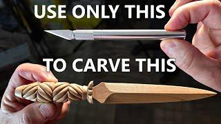 Carve a Beautiful Dagger using Only a Hobby Knife (tutorial)