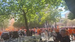 march of Orange fans starts in Berlin