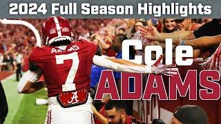 Cole Adams | 2024 Highlights | HD | Alabama WR 