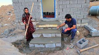 "The beauty of renovation: restoration of the entrance stairs of the house with the art of Mohammad"