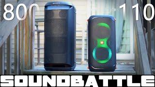 SONY SRS xv800 vs JBL Partybox 110 : Binaural sound sample