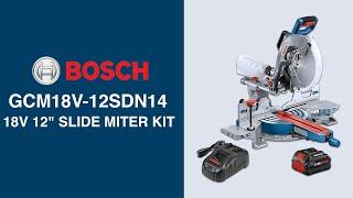 Bosch GCM18V-12SDN14 18V 12" Slide Miter Kit | KPaul Industrial | Authorized Distributor