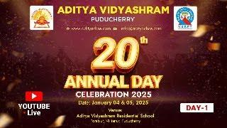 20th Annual Day Celebration | Day 1 | 4th Jan 202 | Aditya Vidyashram