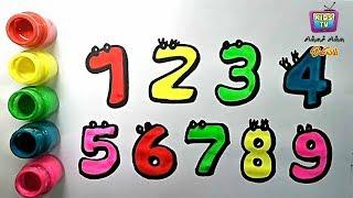 தமிழ் எண்கள் 1 to 50 Numbers Tamil Writing – Coloring Numbers– KidsTv Sirukathaigal   Chinna chinna