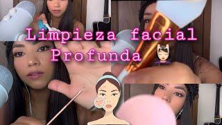 Roleplay | te hago una limpieza facial profunda(mascarilla, limpieza de puntos negros…)‍️| ASMR