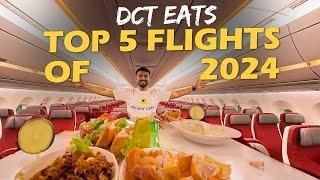 Top 5 Flight Food Reviews of 2024 On DCT EATS!! ️