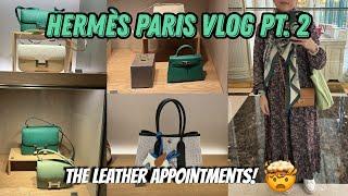 Hermès Paris Shopping Vlog, Pt 2 | The Leather Appointments! | Hermès Sevres, Hermès George V