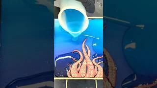 Kraken Art - Octopus Tentacles on Laser with Epoxy #kraken