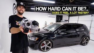 VW GTI Upgraded Turbo Install & First Reactions