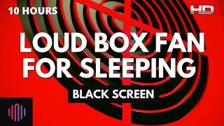 Box fan noise with black screen for sleeping -10 hours of box fan sounds