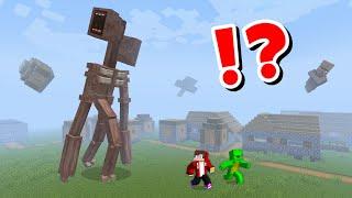 JJ and Mikey in SIREN HEAD ESCAPE CHALLENGE in Minecraft / Maizen Minecraft