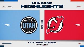 NHL Highlights | Devils vs. Utah HC - October 14, 2024