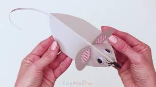 Easy Peasy Paper Mouse Craft