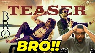 BRO Teaser REACTION | Pawan Kalyan | Sai Tej | Trivikram | Samuthirakani | ThamanS |